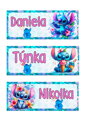 Nažehlovací jmenovka Stitch