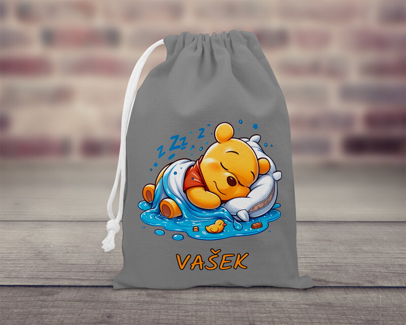 Bavlněný pytlík stahovací Pooh